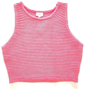 LeLis Collection Pink Cropped Sweater